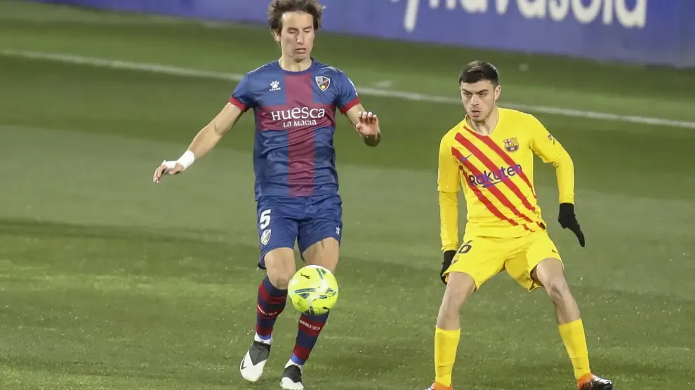 Pedro Mosquera contra el FC Barcelona