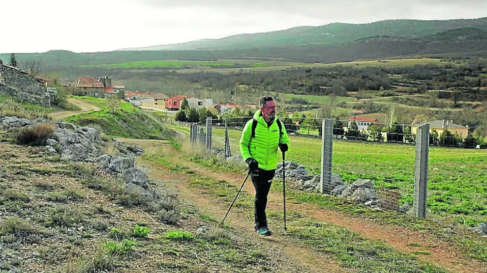Mariano Navascués es su recorrido hacia el Pico Modorra