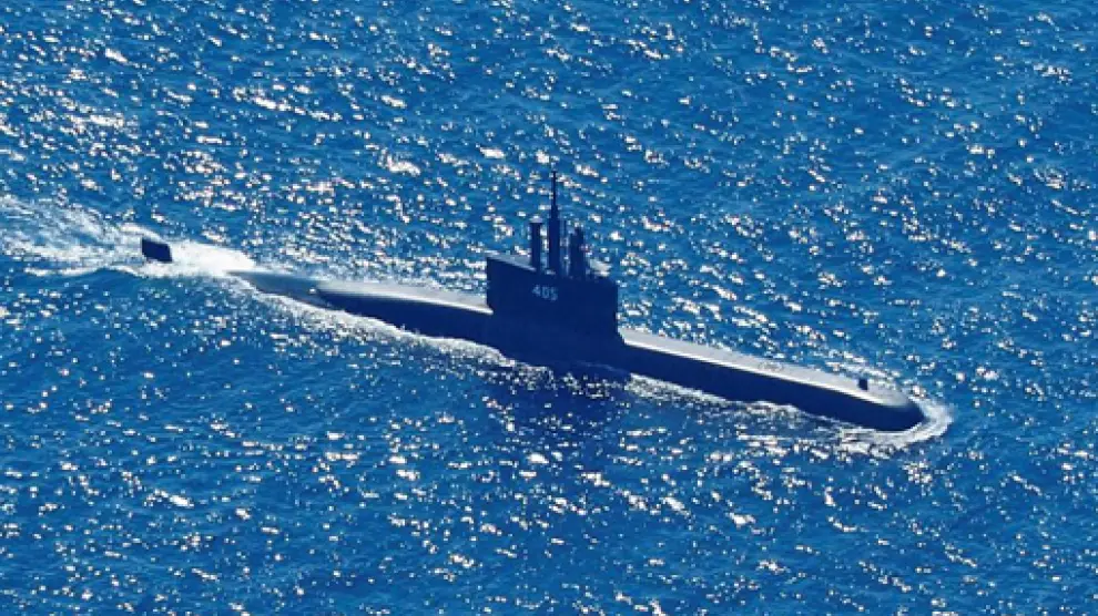 El submarino KRI Nanggala-402 durante una misión