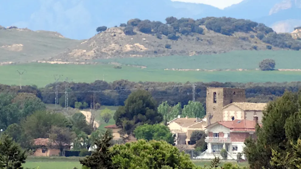 Zona rural en la Hoya de Huesca.