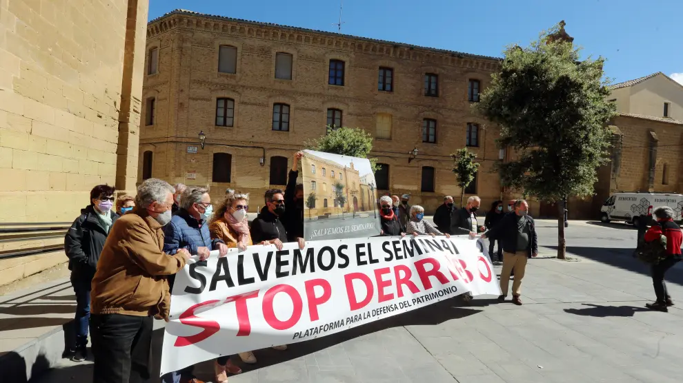 Acto reciente por la conservación integral del conjunto del antiguo Seminario de Huesca.