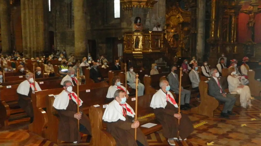 La misa del día de Santa Orosia celebrada el día 25 de junio de 2020 en la Catedral