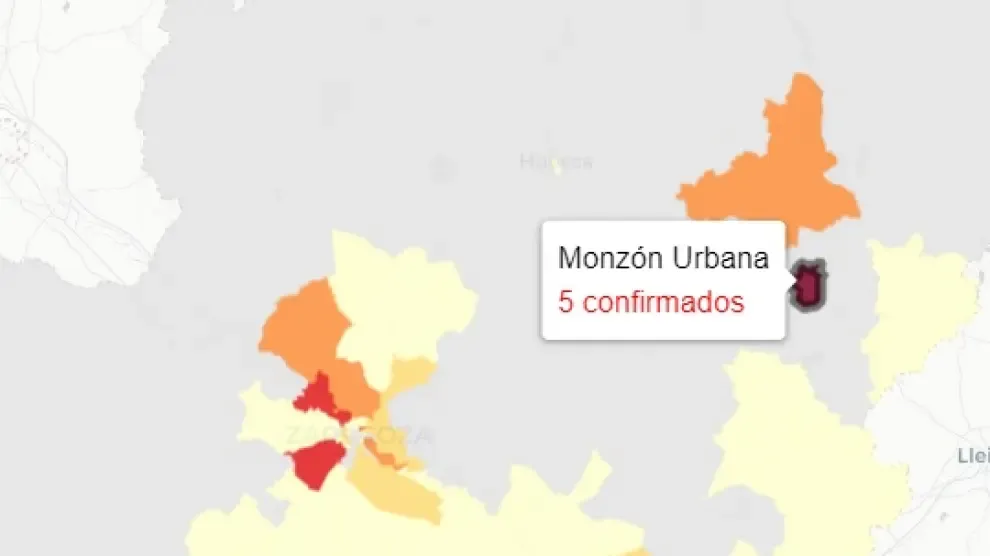 La zona de salud de Monzón Urbana ha registrado el peor dato de Aragón.