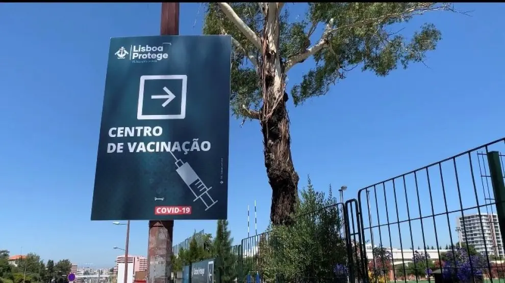 Vacunación en Lisboa.