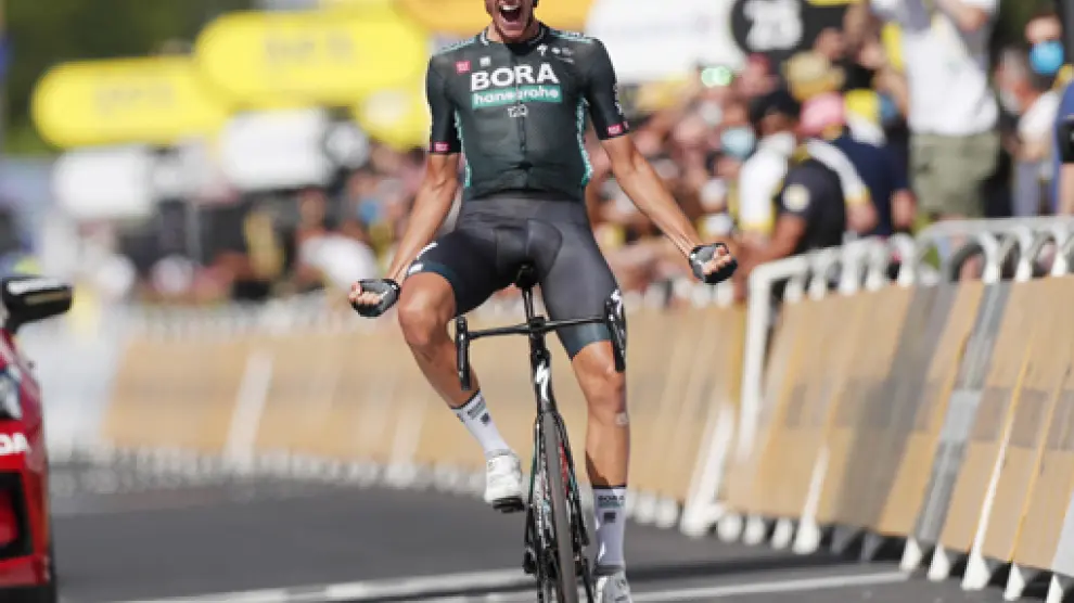 El alemán Nils Politt (Bora Hansgrohe), vencedor de la duodécima etapa del Tour de Francia.