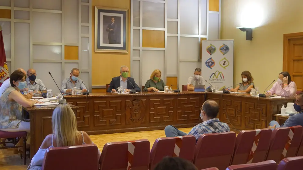 Pleno ordinario del Ayuntamiento de Jaca celebrado a última hora del pasado miércoles