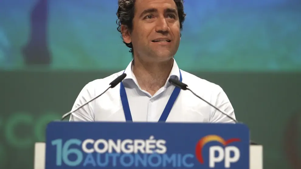 El secretario general del PP, Teodoro García Egea, en el congreso del partido celebrado en Palma de Mallorca.