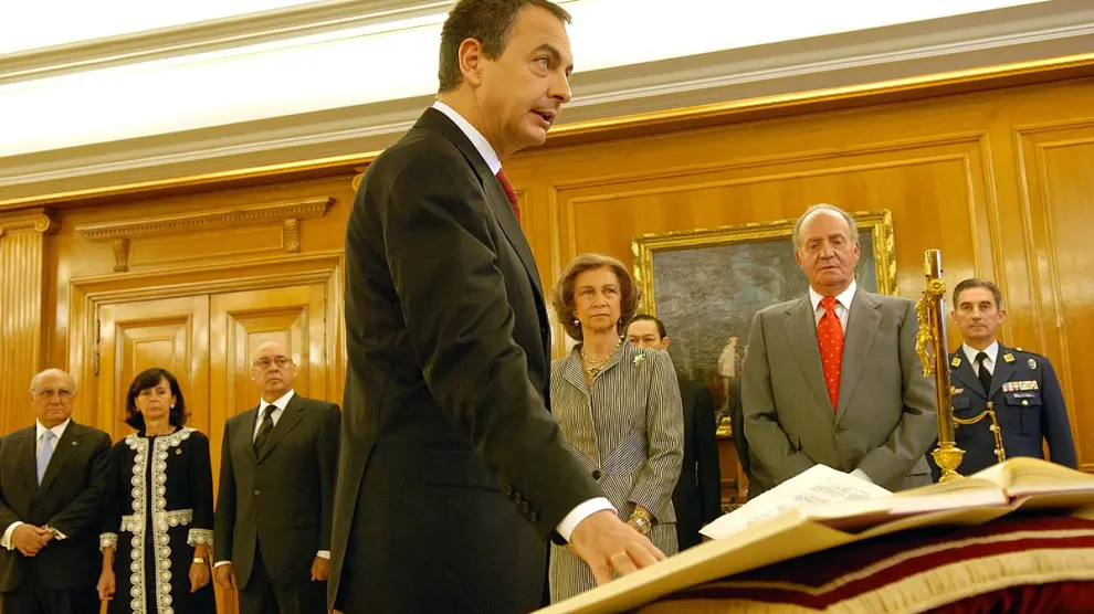 José Luis Rodríguez Zapatero en su jura como presidente.