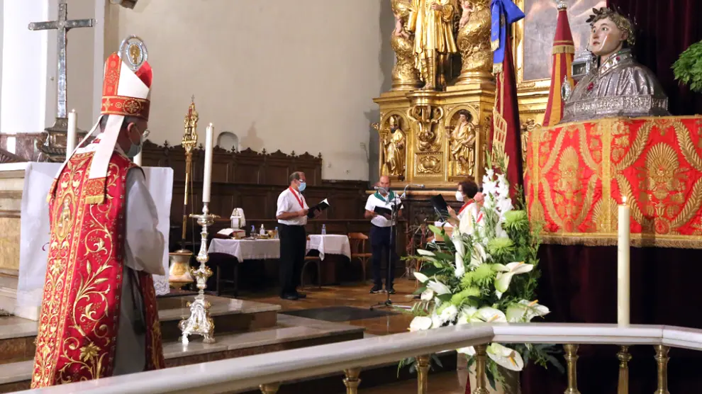 El Triduo en honor a San Lorenzo terminó con la eucaristía y con el canto del himno al santo de la mano del corro parroquial