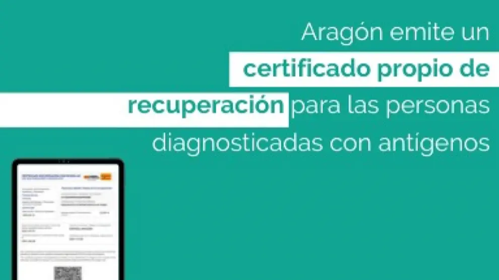 Certificado antígenos Aragón Covid19
