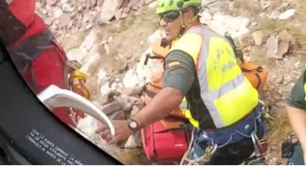 Rescate del montañero fallecido en Sallent