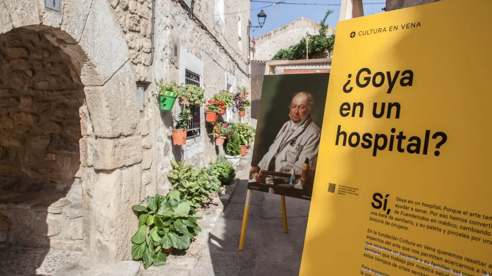 La exposición ¿Goya en un hospital? se podrá ver este sábado y domingo en Villanueva de Sijena.
