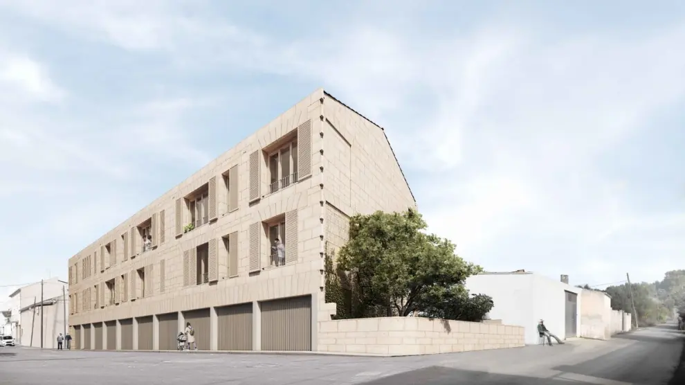 Proyecto del arquitecto oscense Javier Gavín enfocado a viviendas y aparcamientos sostenibles.