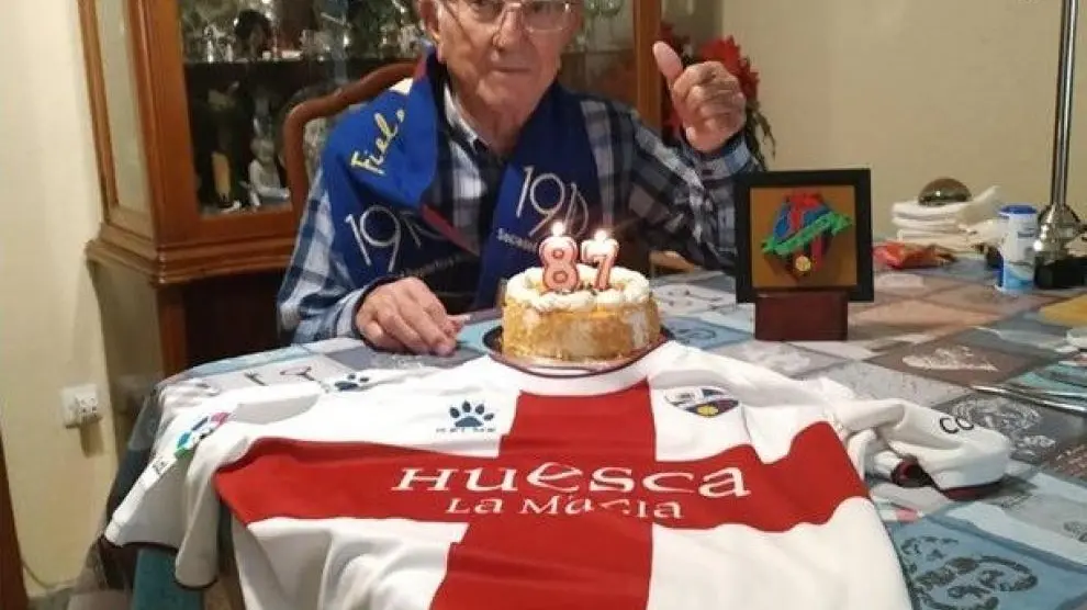 Paco Solano, el año pasado, en la celebración de su cumpleaños.