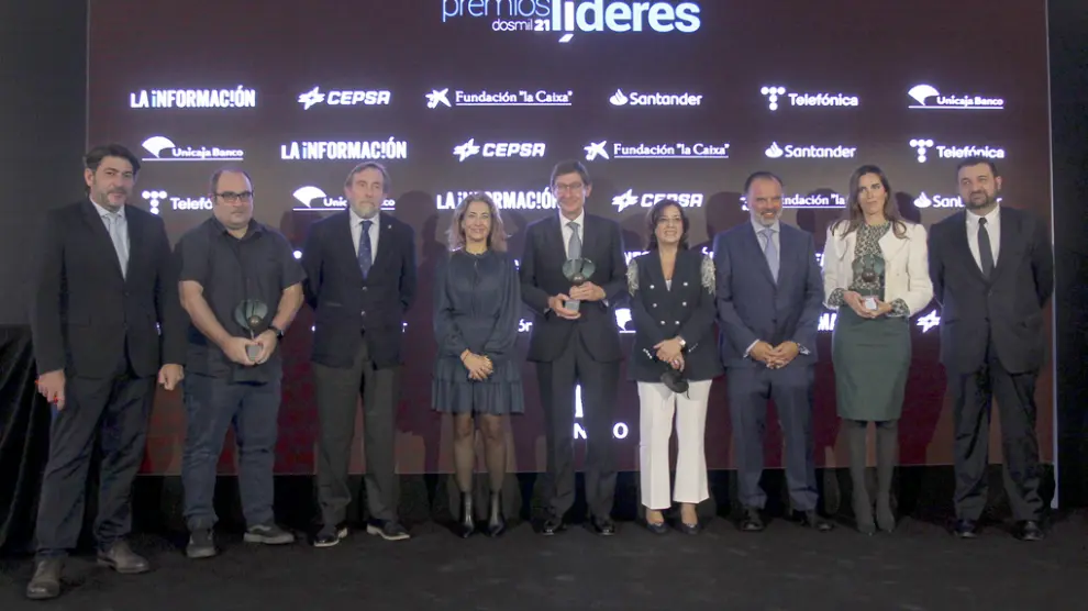 Foto de familia de los Premios Líderes.