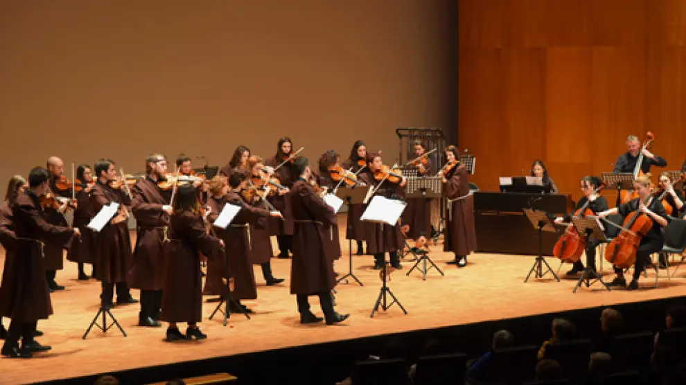 Concierto de la Orquesta de Cámara de Huesca, en 2020.