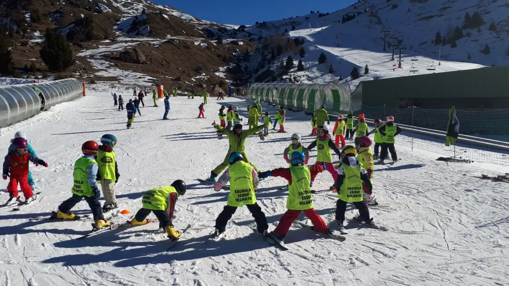 Las clases de esquí alpino comenzaron el pasado 15 de enero.