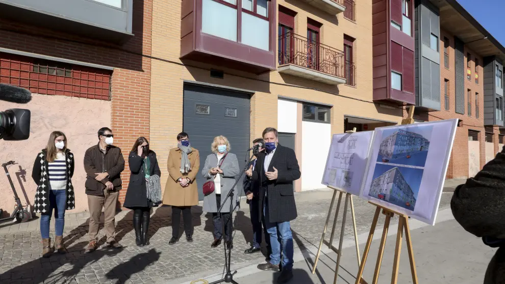 Presentación de la licitación en Huesca el pasado noviembre.