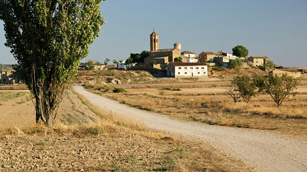 Vista de Montmesa, en la Hoya de Huesca.
