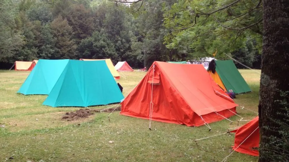 Imagen de archivo de una acampada juvenil.