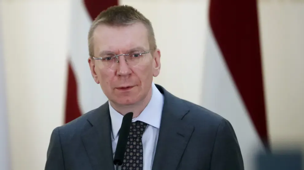 Edgars Rinkevics, ministro de Exteriores de Letonia.