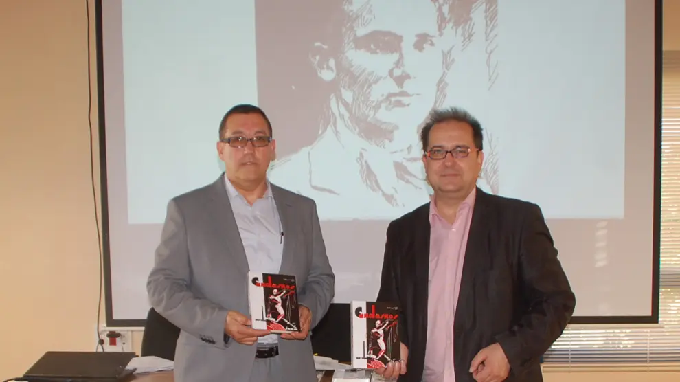 Valeriano Labara y Salvador Trallero presentaron la reedición de la novela Candasnos.