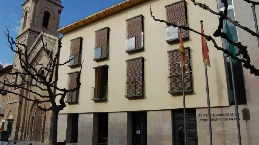 Edificio del Ayuntamiento de Fraga.