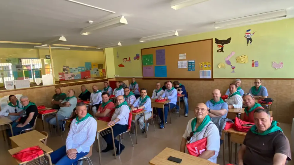 Alumnos de la quinta del 79 del colegio Salesianos de Huesca