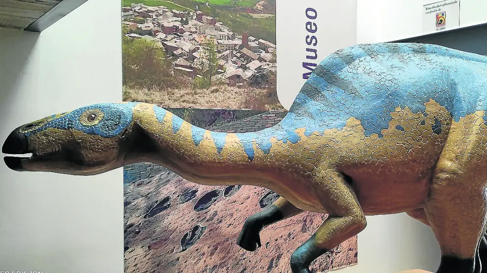 Arenysaurio en el Museo de los Dinosaurios de Arén.
