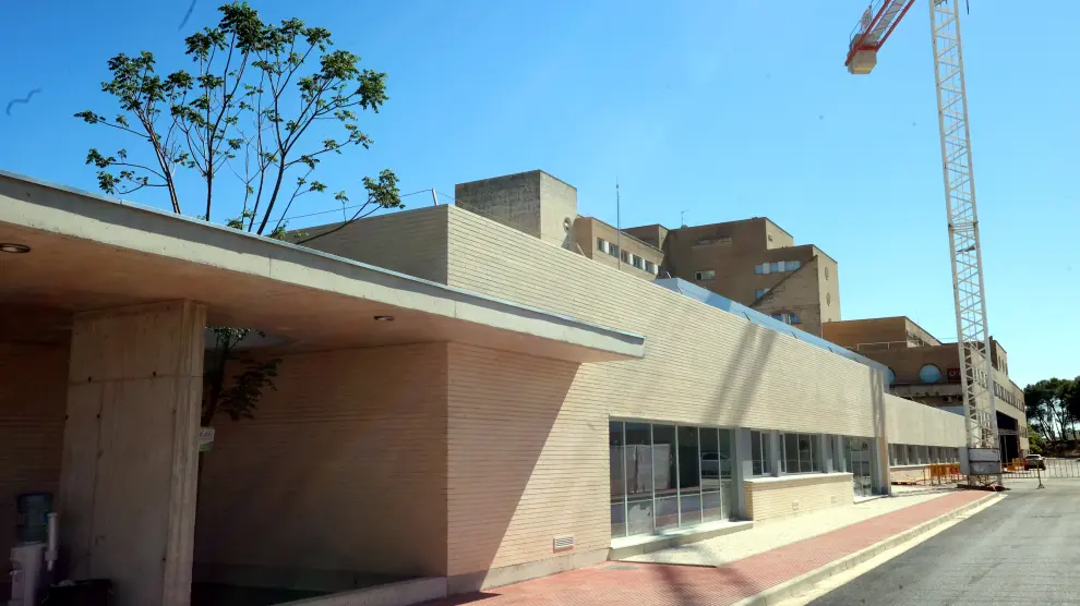 Las obras del nuevo edificio de Urgencias del Hospital Universitario San Jorge van muy avanzadas.