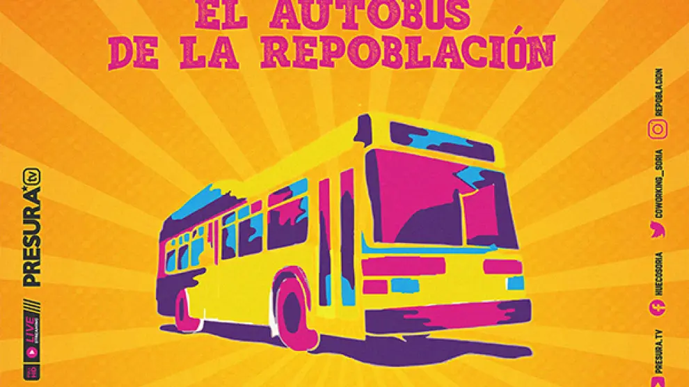 El Autobús de la Repoblación continúa su gira por Aragón.
