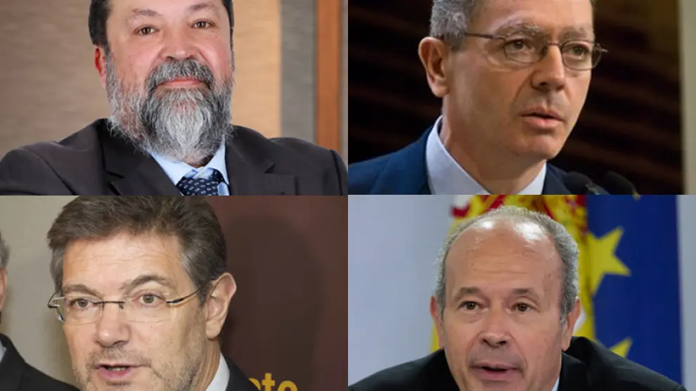 Francisco Caamaño, Alberto Ruiz-Gallardón, Rafael Catalá y Juan Carlos Campo inaugura las XII Jornadas Nacionales de Juntas de Gobierno de los procuradores.
