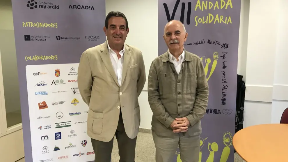 Alfonso Vicente y Alberto Larraz, este jueves durante la presentación de la prueba.