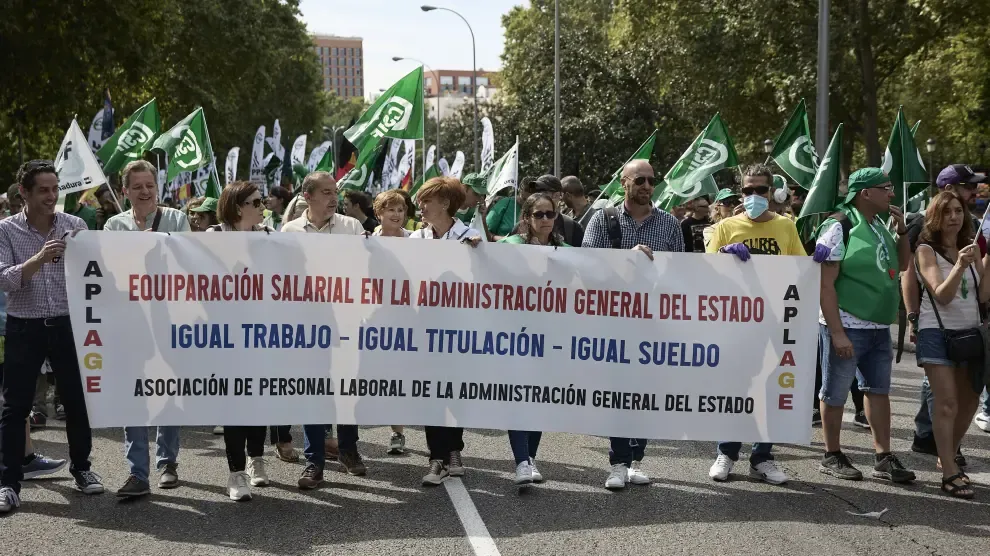 En la manifestación participaron unas 17.000 personas, según la Delegación del Gobierno en Madrid.