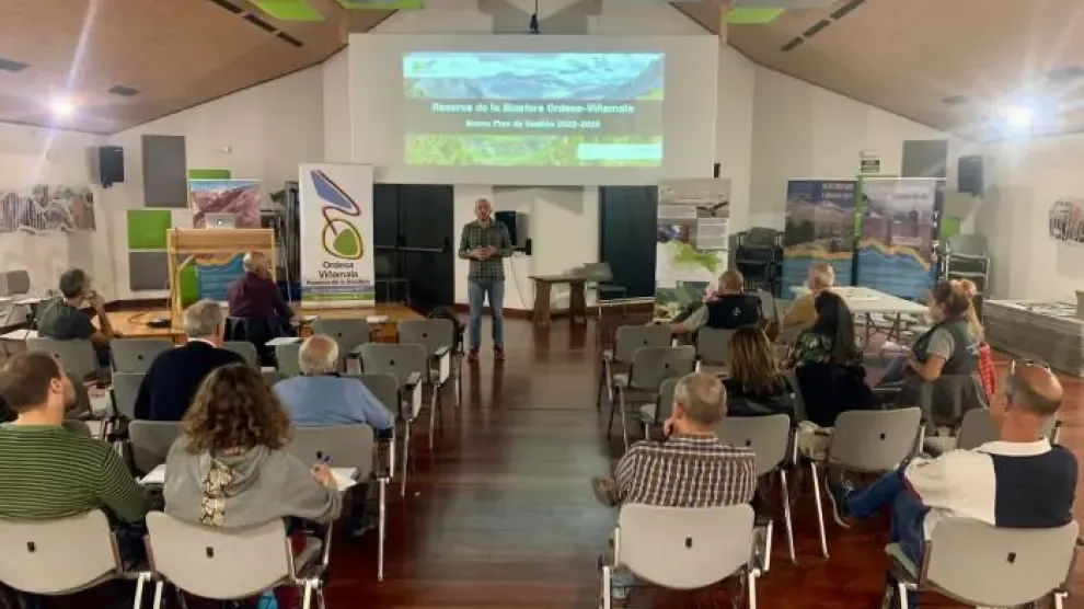 El director general de Medio Natural y Gestión Forestal presentó ayer el plan de Ordesa-Viñamala.