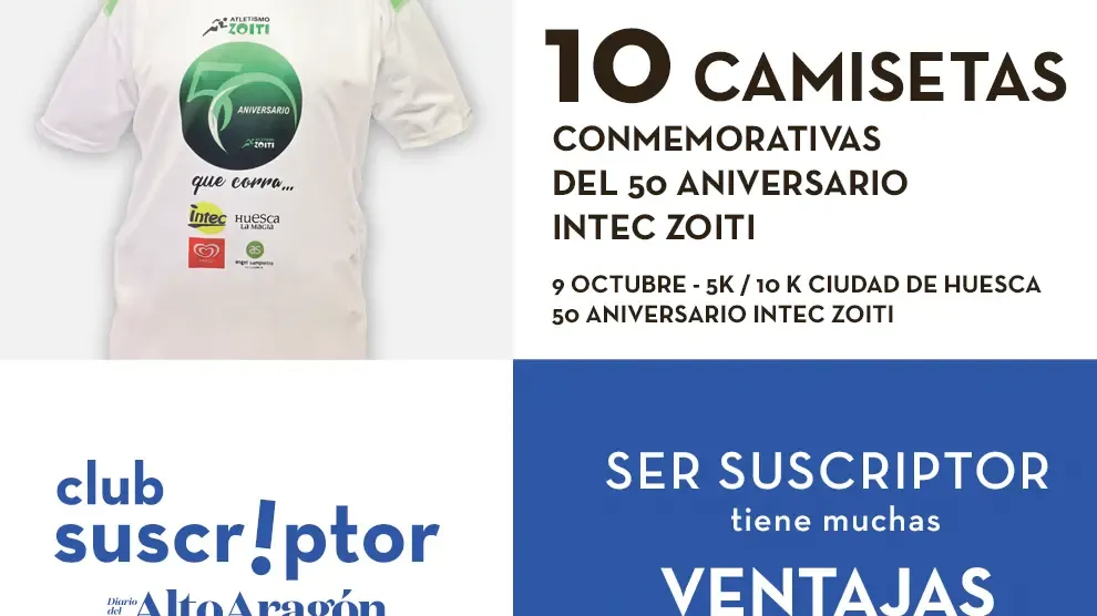 Sorteo de camisetas conmemorativas del 50 aniversario de Intec-Zoiti