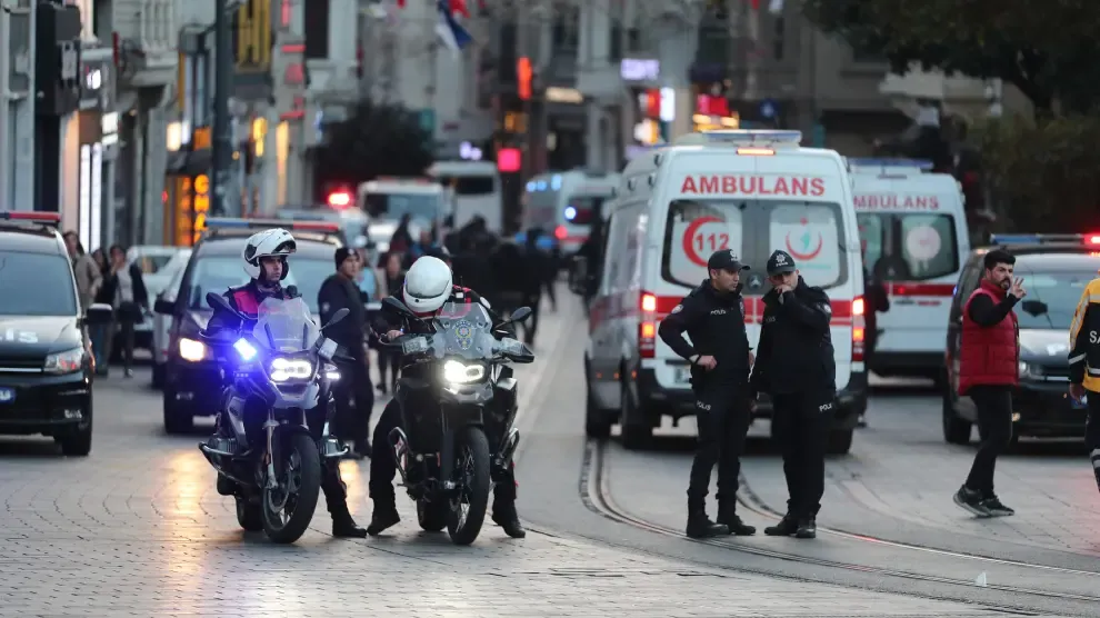 La explosión en la céntrica calle Istiklal de Estambul ha causado cuatro muertos y 38 heridos.