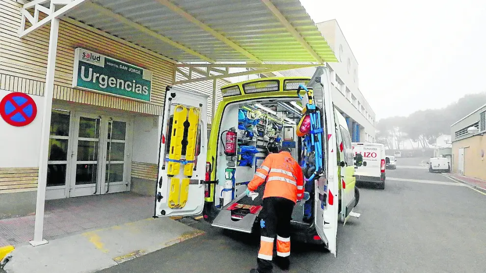 Entrada a la Unidad de Urgencias del Hospital San Jorge.