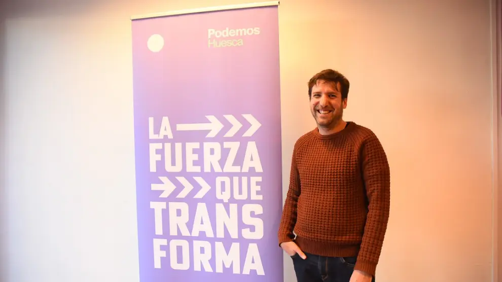 Guillermo Boix es el candidato de Podemos a la alcaldía de Huesca
