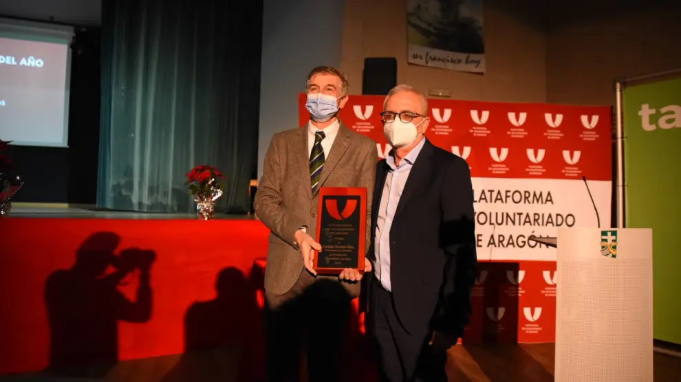 Lorenzo Torrente Rios, presidente de Valentia, recibió el Premio de Voluntario del año.