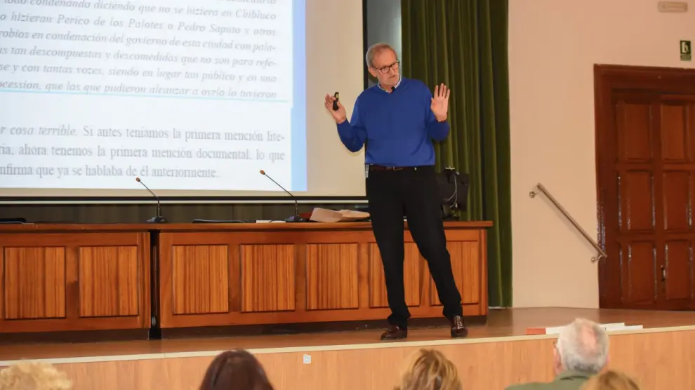 José Antonio Adell, este martes en el Campus de Huesca.