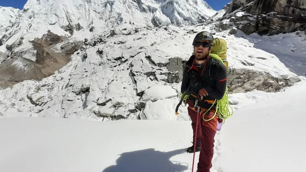 Iker Madoz, este año en una expedición en Nepal.