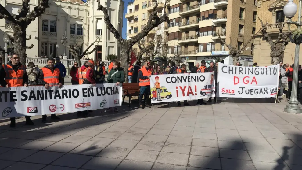 La marcha ha finalizado con una concentración en la plaza de Navarra.