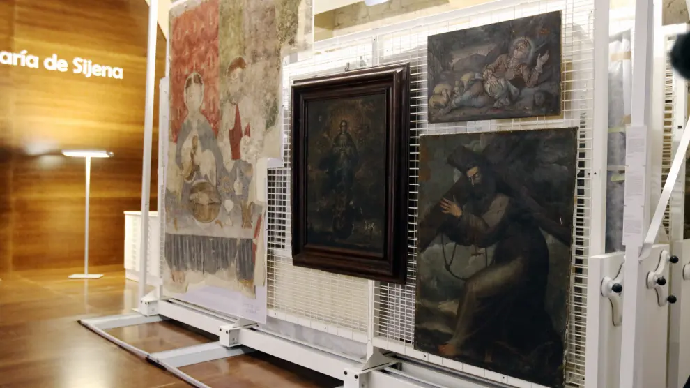 Selección de pinturas en el Monasterio de Sijena.