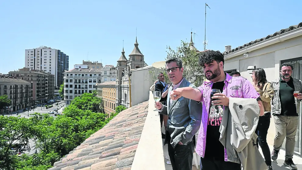 El ministro Félix Bolaños participó ayer en un encuentro con jóvenes en Zaragoza.
