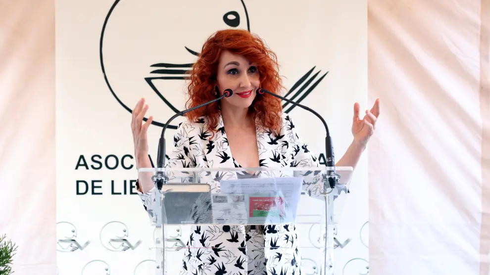 Angélica Morales ha ofrecido el discurso inaugural de la 39 Feria del Libro de Huesca