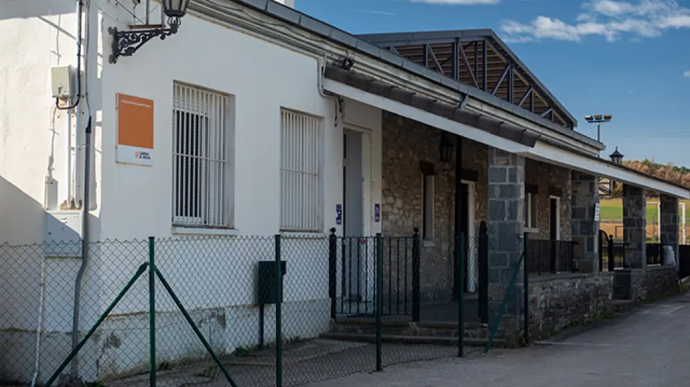 Centro educativo de Tierrantona, en el municipio de La Fueva, comarca de Sobrarbe.