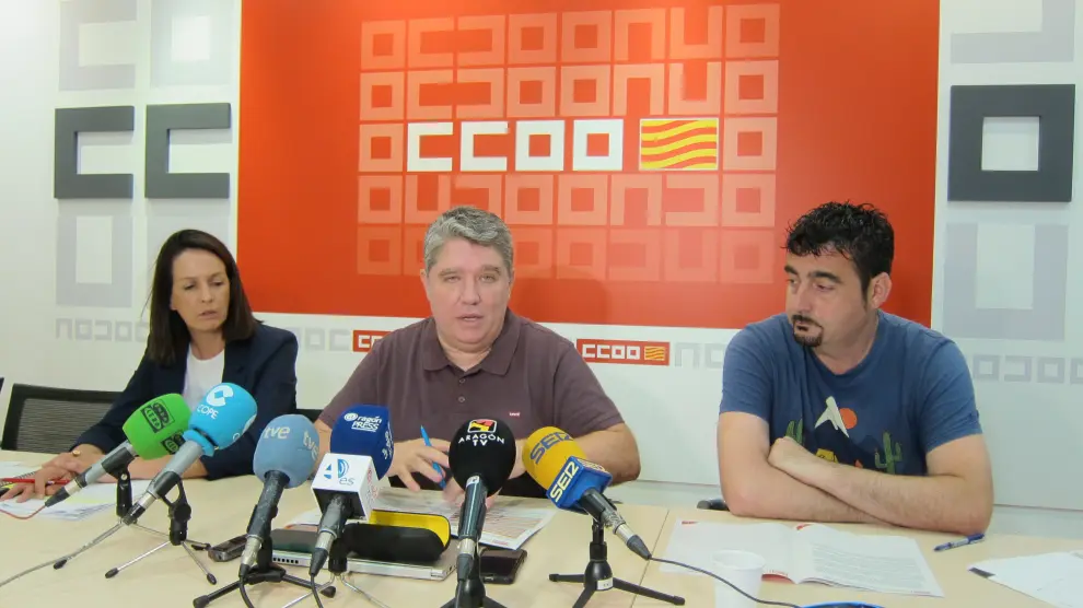 Ana Fernandes, Gerardo Montori y David Martín, en rueda de prensa.