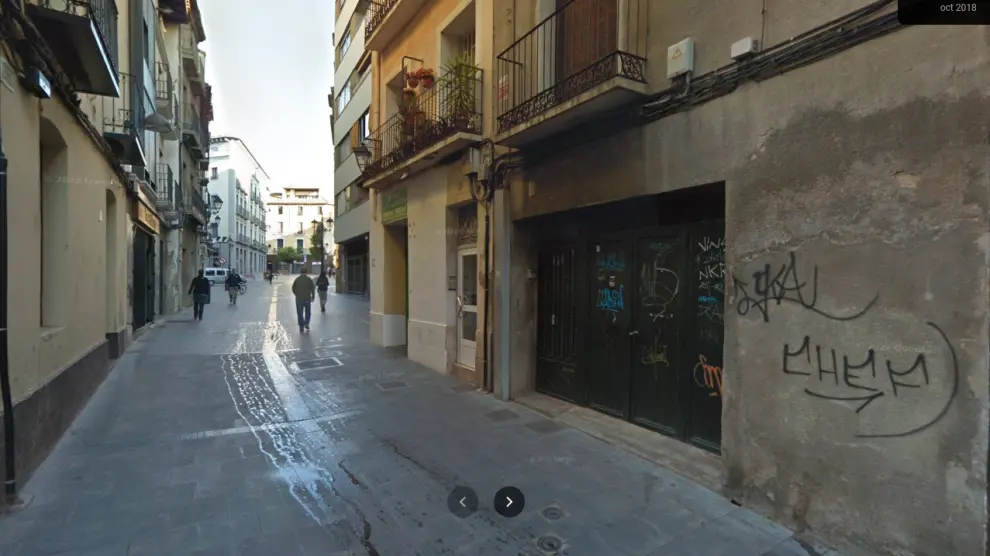 Imagen de la calle San Lorenzo de Huesca.