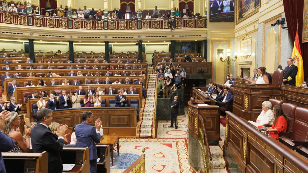 Vista del hemiciclo en la primera sesión de la XV Legislatura.